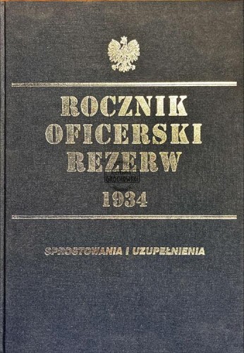 681120 Rocznik oficerski rezerw 1934