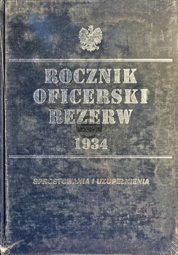 681122 Rocznik oficerski rezerw 1934