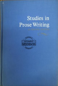 Studies in Prose Writing