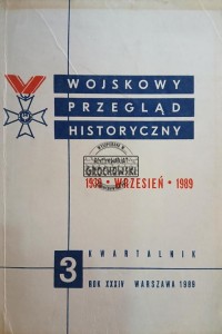 Wojskowy przegląd historyczny 1939 - Wrzesień - 1989