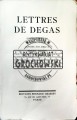 661709 Lettres de Degas