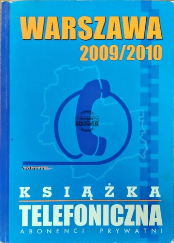 661899 Warszawa 2009/2010. Książka telefoniczna, abonenci prywatni