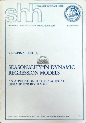 661964 Seasonality in dynamic regression models