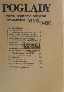Poglądy, Pismo społeczno-polityczne, 3-4 '85