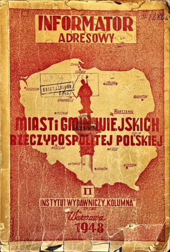 681868 Informator adresowy miast i gmin wiejskich Rzeczypospolitej Polskiej, tom 2