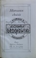 662833 Morceaux Choisis