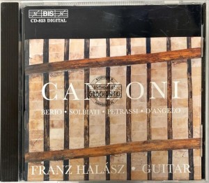 Franz Halász – Canzoni - Italian Music For Guitar CD