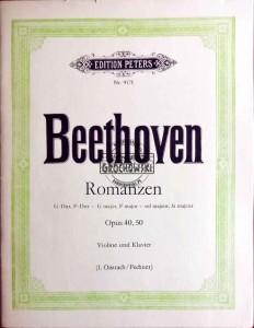 Romanzen. G-Dur, F-Dur - G major, F major - sol majeur, fa majeur. Opus 40, 50. Violine und Klavier