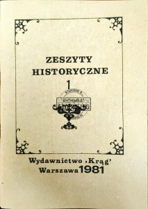 Zeszyty Historyczne nr 1