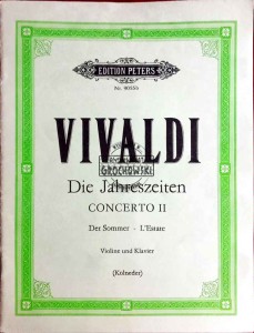 Die Jahreszeiten. Concerto II. Der Sommer. Violine und Klavier 