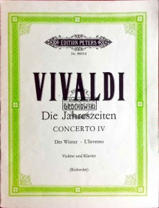 Die Jahreszeiten. Concerto IV. Der Winter. Violine und Klavier 