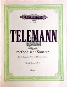 Zwolf methodische Sonaten fur Violine oder Flote und Basso continuo. Heft 2: Sonaten 7-12