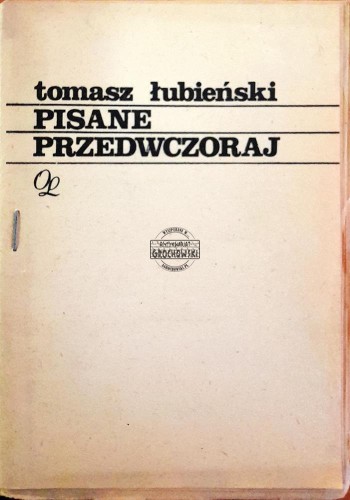 667195 Pisane przedwczoraj