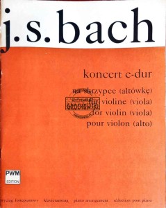 Koncet E-dur na skrzypce (altówkę)