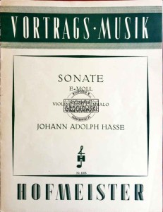 Sonata E-moll. Violine und Cembalo (Klavier)