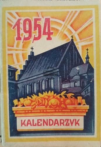 665542 Kalendarczyk 1954