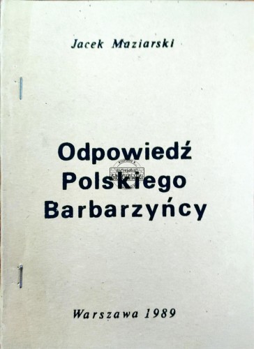 664904 Odpowiedź Polskiego Barbarzyńcy