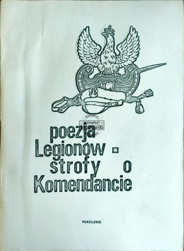 664905 Poezja legionów, strofy o komendancie