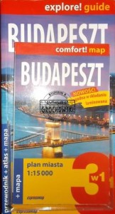 Budapeszt 3w1: Przewodnik Atlas Mapa