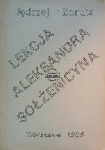669367 Lekcja Aleksandra Sołżenicyna