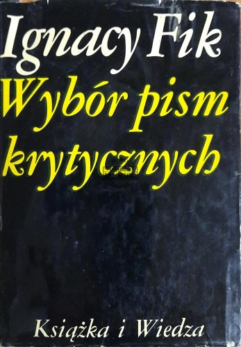 667519 Wybór pism krytycznych