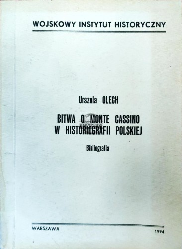 668759 Bitwa o Monte Cassino w historiografii polskiej