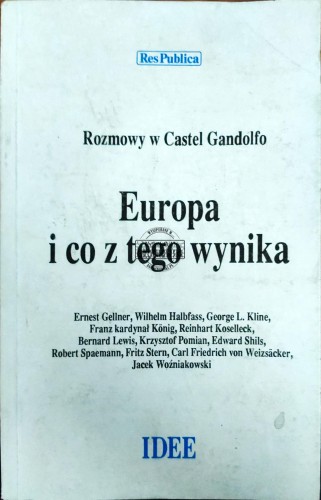 668761 Europa i co z tego wynika. Rozmowy w Castel Gandolfo Tom II