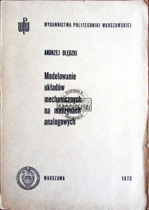 Modelowanie układów mechanicznych na maszynach analogowych 