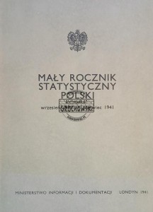 Mały rocznik statystyczny Polski wrzesień 1939 - czerwiec 1941