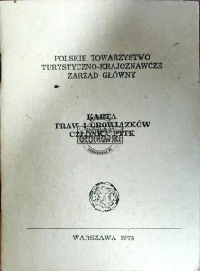 Karta praw i obowiązków członka PTTK