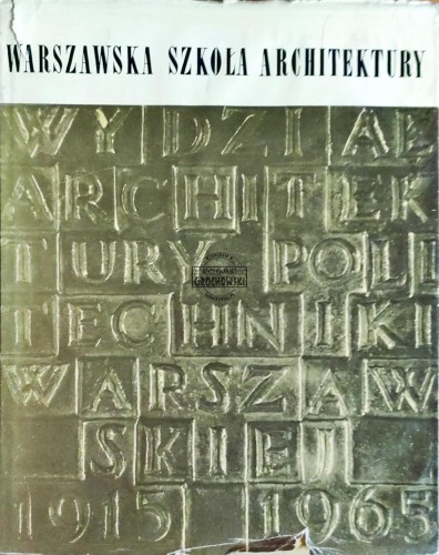 688310 Warszawska szkoła architektury