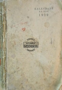 Kalendarz na rok 1929
