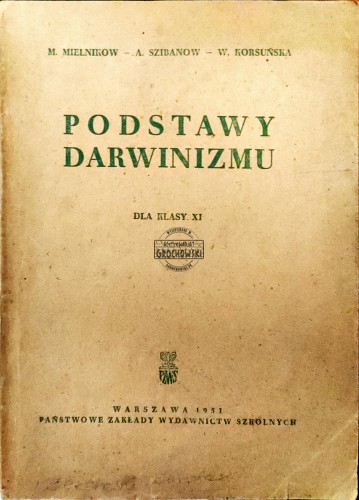 688397 Podstawy darwinizmu dla klasy XI