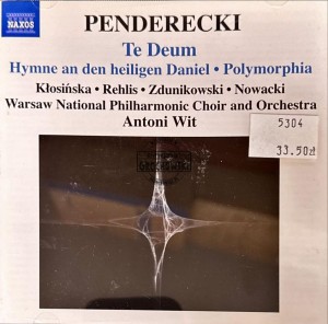 Krzysztof Penderecki – Te Deum CD