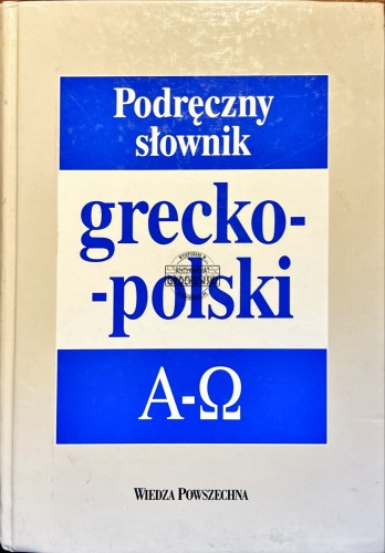 698817 Podręczny słownik grecko-polski A-Q
