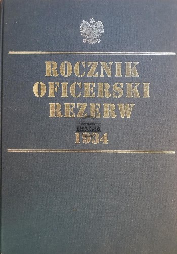 689789 Rocznik oficerski rezerw 1934