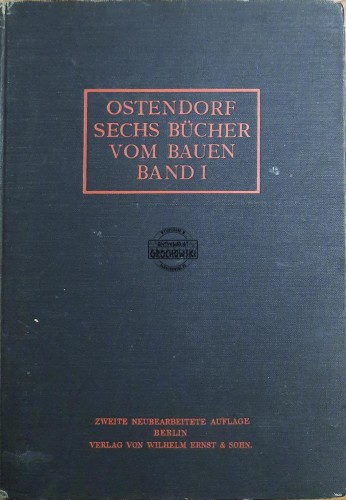 687829 Ostendorf sechs Bucher vom Baden. Band 1