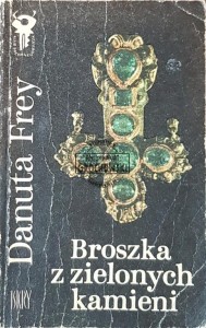 Broszka z zielonych kamieni