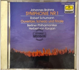 Johannes Brahms, Robert Schumann, Berliner Philharmoniker, Herbert von Karajan – Symphonie Nr. 1 / Ouvertüre, Scherzo Und Finale CD