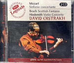 Mozart, Bruch, Hindemith / David Oistrakh – Sinfonia Concertante / Scottish Fantasia / Violin Concerto 2CD