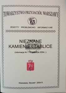 Nieznane kamienie i tablice