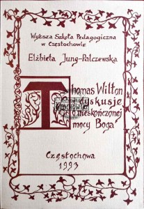 Thomas Wilton i dyskusje o nieskończoności Boga