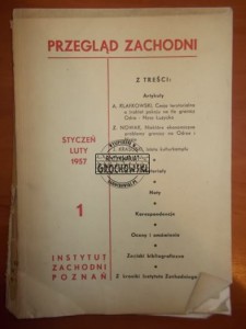 Przegląd Zachodni 1 1957