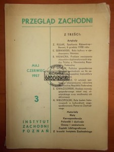 Przegląd Zachodni 3 1957