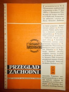 Przegląd Zachodni 4 1959