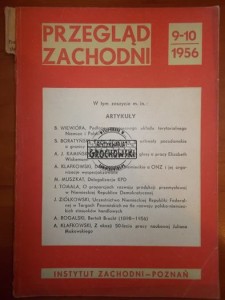 Przegląd Zachodni 9/10 1956