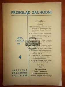 Przegląd Zachodni 4 1957