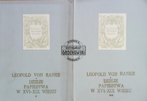 Dzieje papiestwa w XVI-XIX wieku, tomy 1 - 2
