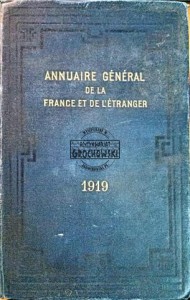 Annulaire général de la France et de l'étranger 1919