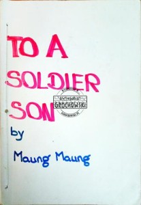 To a soldier son